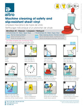 Load image into Gallery viewer, Altro machine cleaning of safety and slip-resistant sheet vinyl cleaning guide
