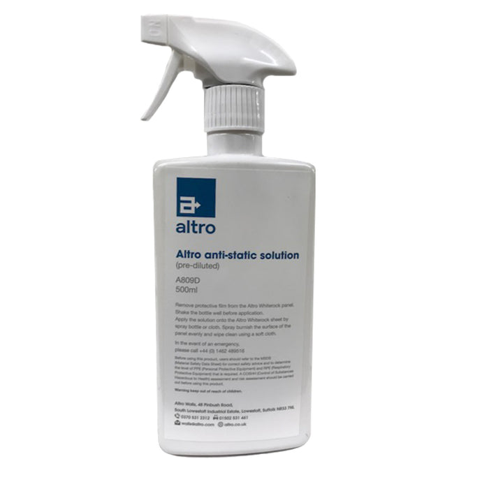 Altro anti-static solution spray bottle